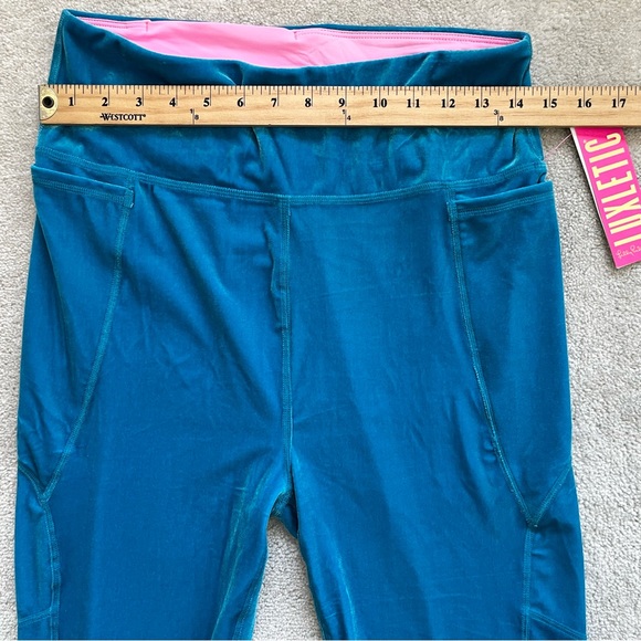 LILLY PULITZER NWT Weekender High-Rise Leggings Teal Bay Size Large UPF50 - Picture 6 of 9